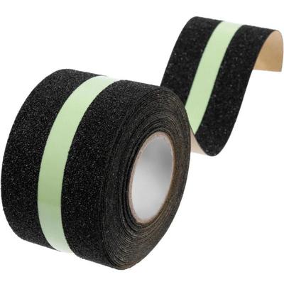 Cinta antideslizante para escaleras que brilla en la oscuridad, autoadhesiva y con tiras fluorescentes verdes, ideal para bricolaje. Cinta de seguridad para rieles.