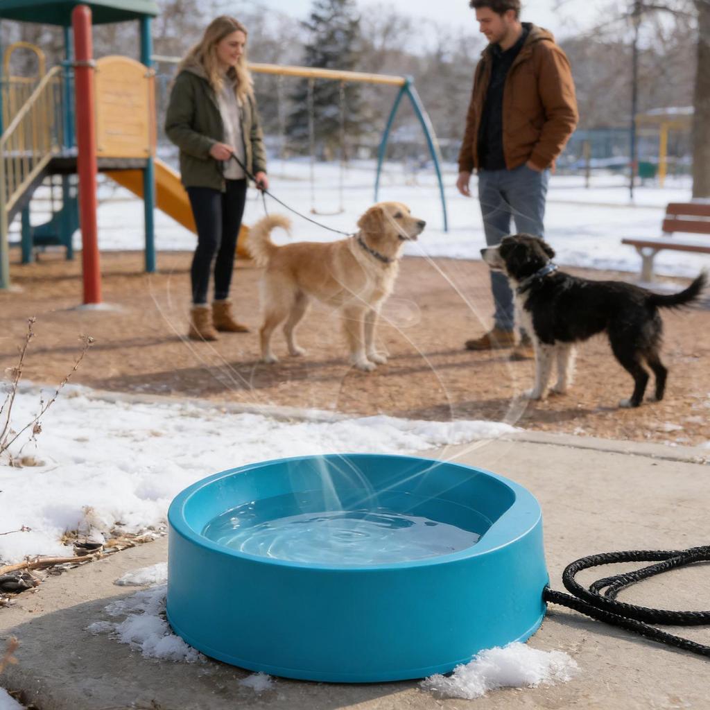 Electric Dog Water Bowl Heated Dog Bowl for Pets Dog Plug inElectric Dog Water Bowl Heated Dog Bowl Thermal Dog Bowl
