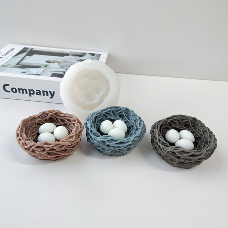 Epoxy Resin Bird Nest Ornament Mold Silicone Crafts Mold for Home Decoration