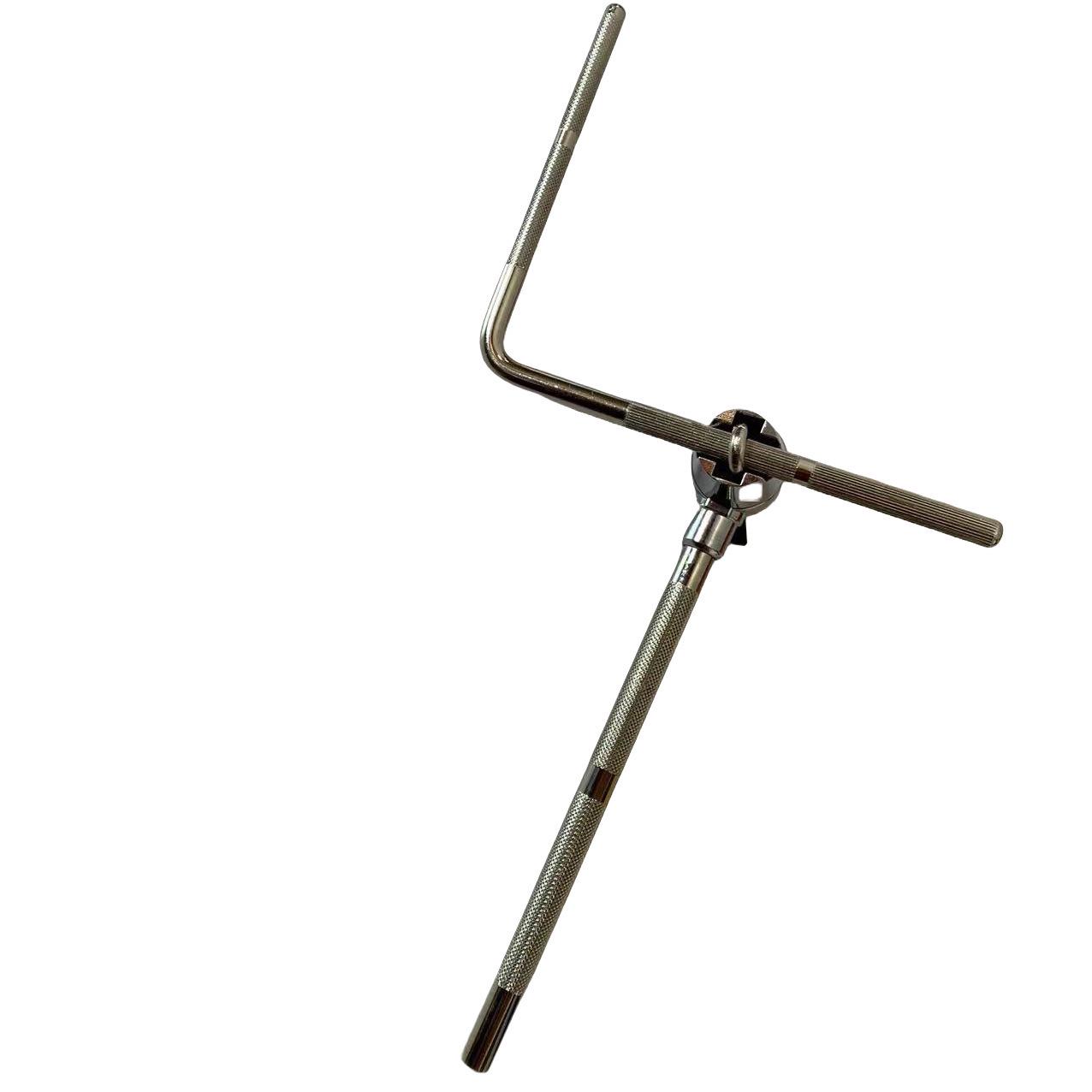 Cowbell Adapter Clip with Straight Bar for Drum and Cymbal Stands