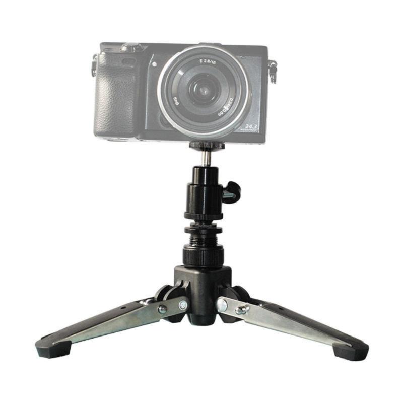 Portable Aluminum Alloy Tripod Stand For Cameras With AntiSlip Base 1/4inch Screw Compatibility Up to 2KG Bear Weight