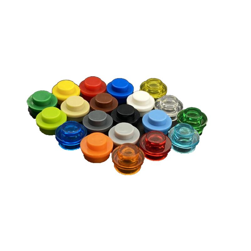 300 PEZZI Particelle di Assemblaggio MOC 4073 6141 Piastra Rotonda 1x1 Punto Blocchi da Costruzione DIY 1*1 Figure Mattoncini Lampada Giocattolo Educativo per Bambini