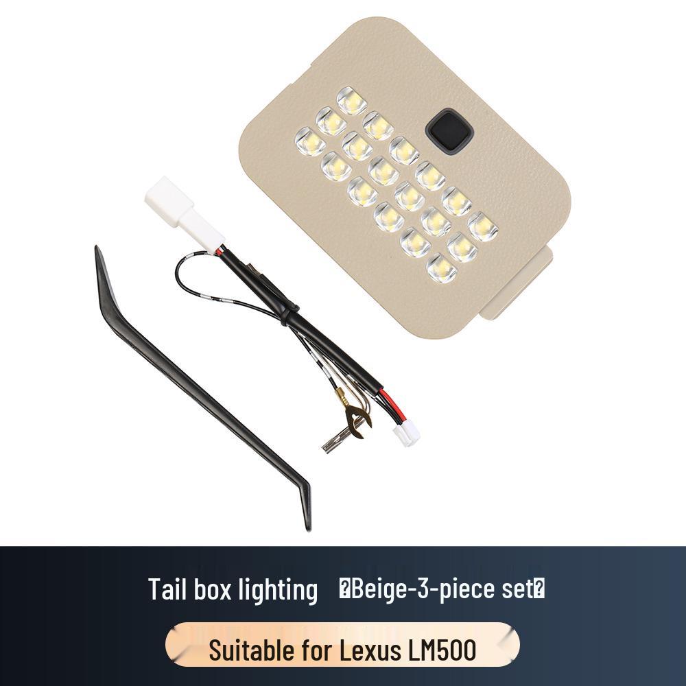 Applicable Lexus LM500 Tailgate Lamp: Special Rear Trunk Add-on In Black, Two-Color Lighting