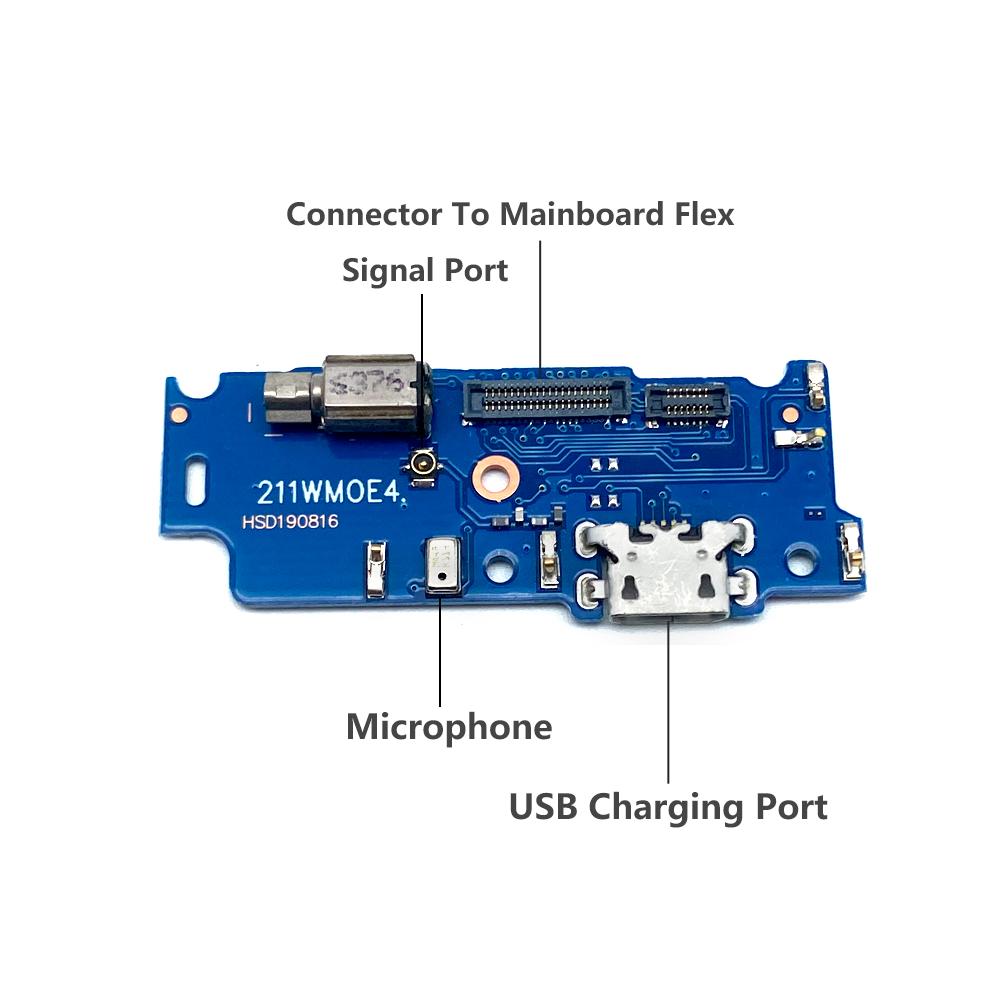 USB Charging Port Charger Board Flex Cable For Moto E7 E6S E1 E6 Plus E1 Play Go E7 Power Dock Plug Connector With Microphone