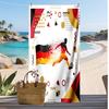 Germany Football Print Beach Towel Quick Dry Super Absorbent Soft Bath Towel for Swimming Beach Travel Fan Souvenir Gift