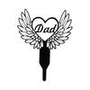 Memorial Marker for Cemetery Heart Plaque Garden Stake Mom Decoration Stake for Outdoor Yard Garden
