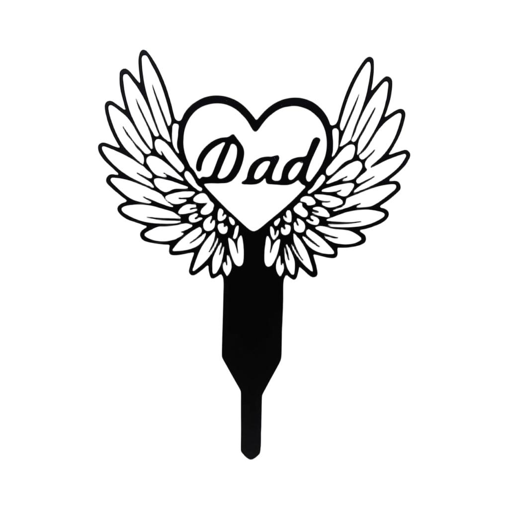 Memorial Marker for Cemetery Heart Plaque Garden Stake Mom Decoration Stake for Outdoor Yard Garden
