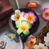 10 Stück 5cm Hawaiianische Plumeria PE Schaumstoff Kunstblume DIY Kranz Kopfschmuck Blumen Hochzeitsdekoration Partyzubehör
