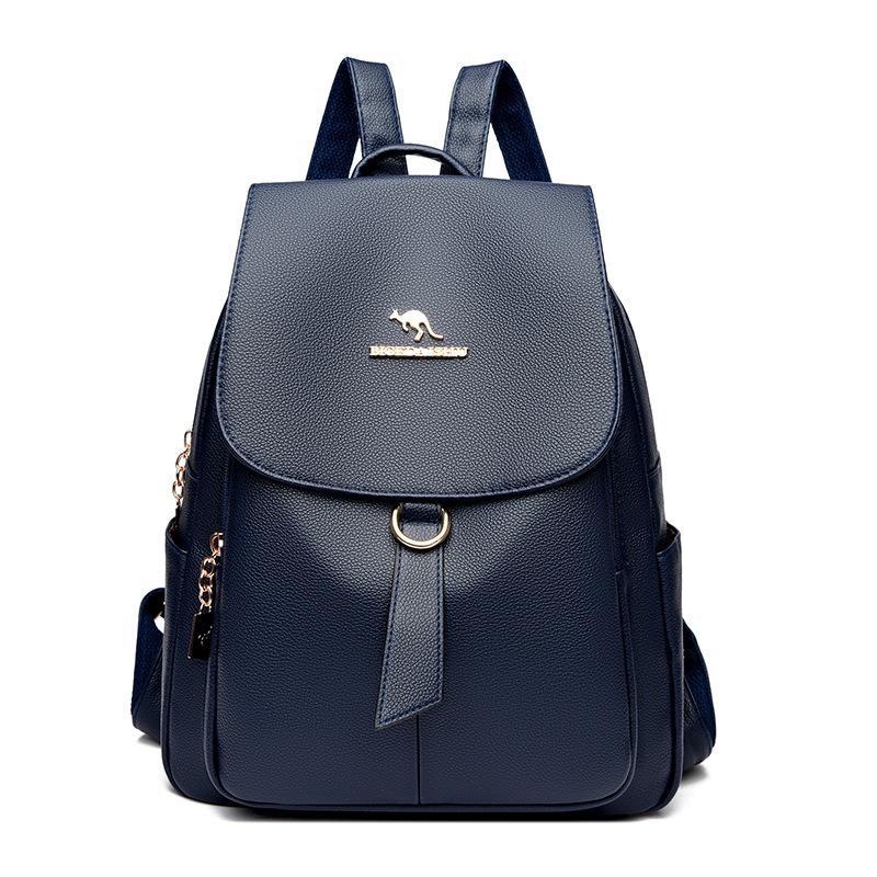 Backpack New Large Capacity Soft Leather Versatile Fashion Women's Backpack Travel Backpack