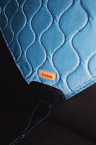 KODAK Camera Wrap, Size Large, 38.5x38.5cm - Waterproof, Scratch-Resistant, Dustproof Protective Cloth for SLR Cameras and Telephoto Lenses (Steel Blu
