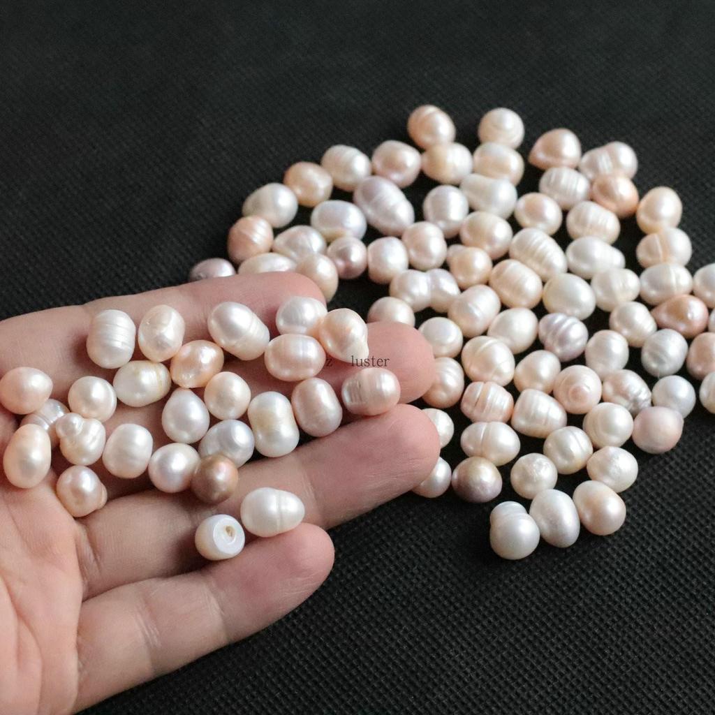 Irregular Natural Freshwater Pearls: Holeless Loose Beads for Buddha Decor and DIY Accessories.