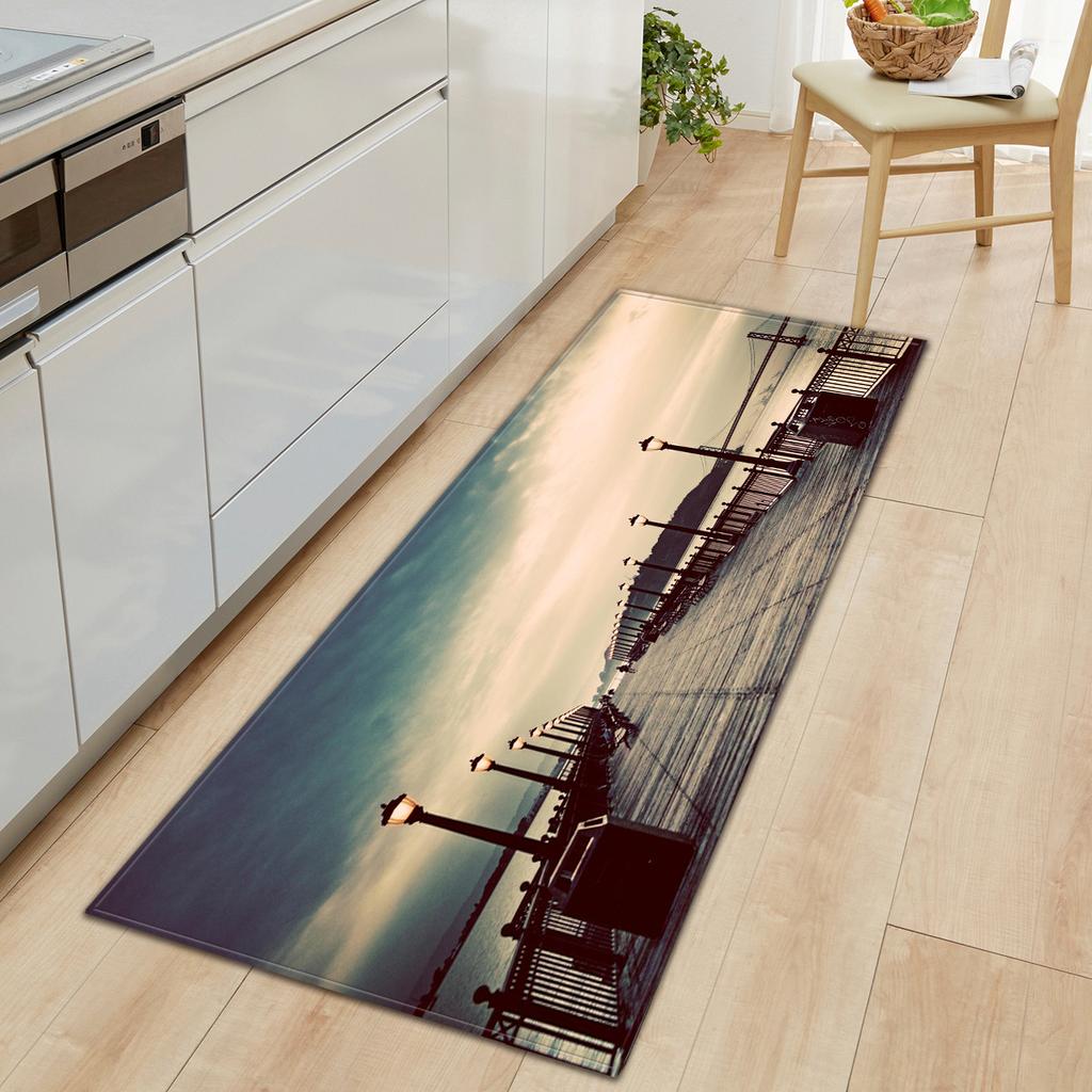 Kitchen Long Starry Sky Floor Mat Doormat Carpet Floor Mat