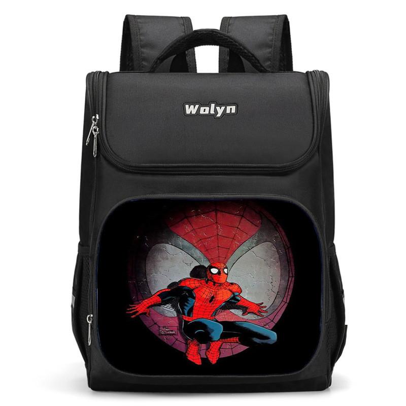 Lightweight Spiderman Girls Backpack With Large Storage For Use Educational