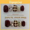 Trendy Wine Red Nail Stickers Small Medium And Large Sizes Available