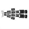 Black Aluminum Hood Lock Set for Jeep Wrangler - Locking, Modified Accessories