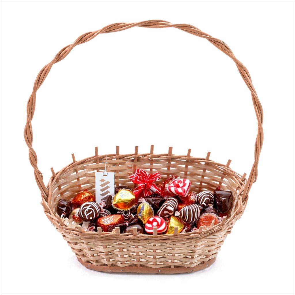 Wicker Flower Gift Basket, Medium Gift