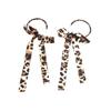 2026 High-End Retro Leopard Print Tassel Earrings – Bold & Exaggerated Ear Cuffs for Women