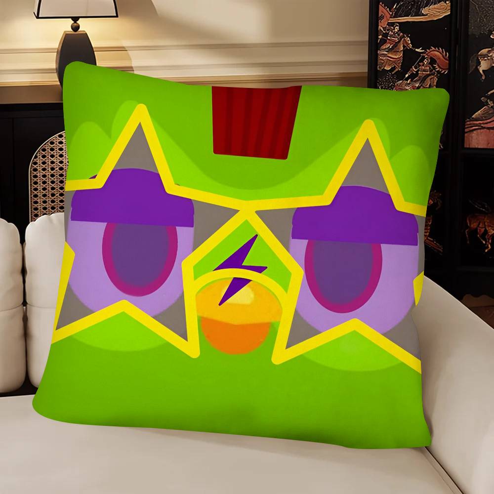 DDuolingo Pillow Case Fashion Square Pillowcase Bedroom Sofa Room Ins Decoration Leisure