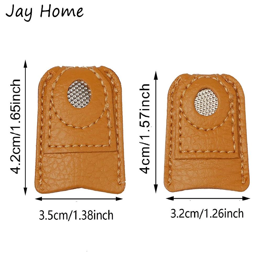 2/1PC Sewing Leather Thimble Finger Protector Coin Thimble Pads for Craft Hand Sewing Quilting Knitting Pin Needles DIY Tools