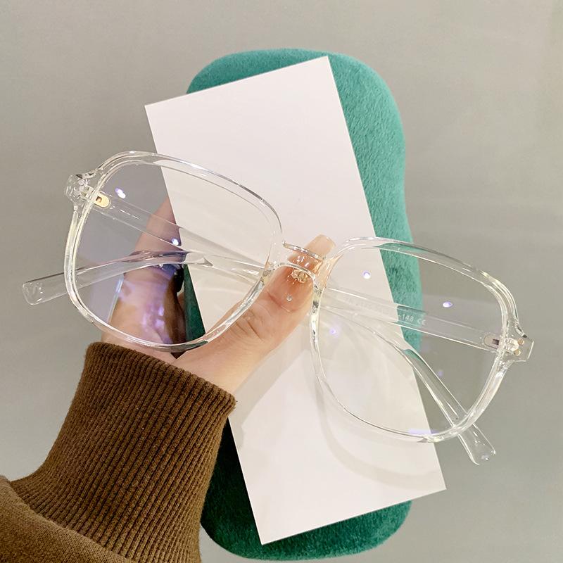 

Ретро-очки Tr Square, простые литературные и анти-синие очки, ретро-персонализированная плоская оправа очков 2176 anti-blue lens