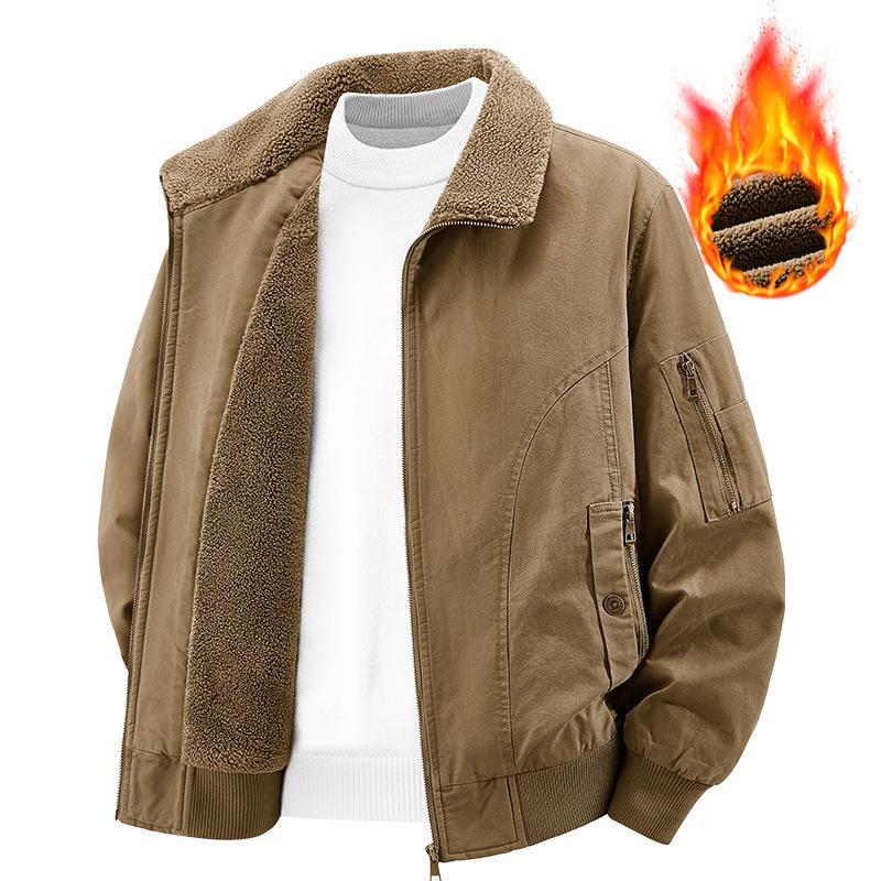 

Мужская хлопковая куртка с воротником, толстым вельветом и хлопком, в стиле ретро, рабочая куртка с вышивкой XXXXL