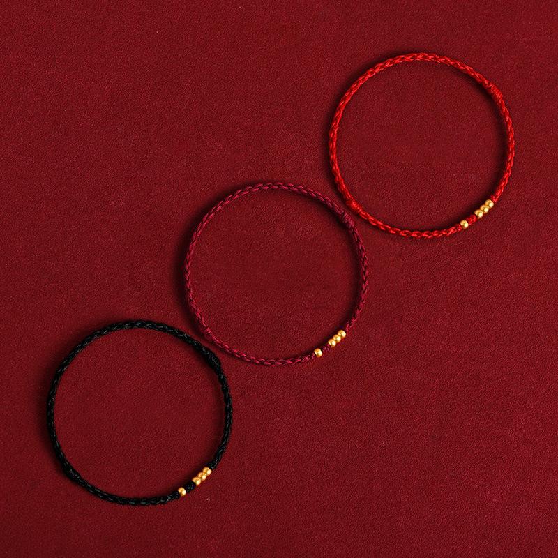 Fashion Handmade Lucky Couple Bracelets Red String Chinese Style Adjustable Bracelets Friendship Jewelry Accessories Gifts