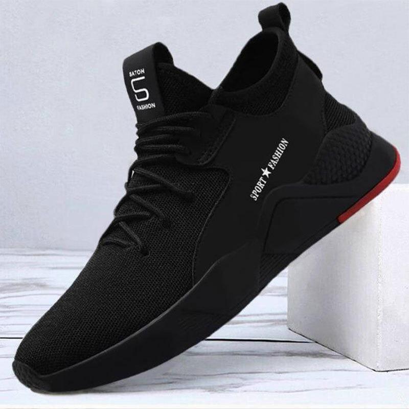 Men Sneakers Comfortable New Brand Anti Slip puncture Construction Work Shoes Hiking Safety Tenis Masculino High Quality Material for Durability