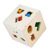 Wooden Kids Shape Sorting Toy 15 Holes Building Block Cube Box Geometric Shapes Matching Toy