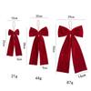 Flannelette Christmas Bow Large Christmas Tree Decorations Hanging Xmas Ornament  Merry Christmas