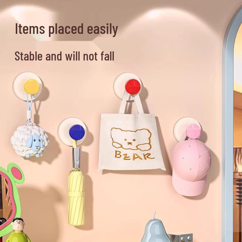 

Крючок на присоске с сильным клеем - Хранение ключей и шляп без сверления 1-pack Pink