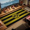 Borussia Großes Mauspad Große Gaming-Tischunterlage Rutschfest Laptop Tablet Großes Mauspad XXL Matte Mini-PC Spielmatte Mit Verriegeltem Rand