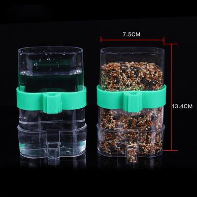 Bird Feeder Universal Plastic Water Food Automatic Feeding Parrot Pet Bird Dispenser Cage Accessories