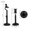 Desktop Cell Phone Holder 360 Degree Rotation Round Base Portable Cell Phone Holder For Media Live Shot Smartphone Holder