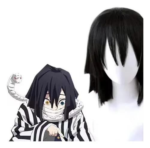 Obanai Iguro Serpente Cosplay Anime Demon Slayer Kimetsu No Yaiba Obanai Iguro Cosplay Kimono Pantaloni Top Uniformi Kisatsutai Set Costume di Halloween