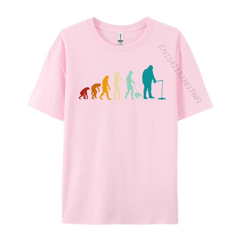 Ice Fishing Evolution Ice Fishing Evolution Joke Tops T Shirt Round Collar Male T Shirt Simple Style TeeShirt Fashionable