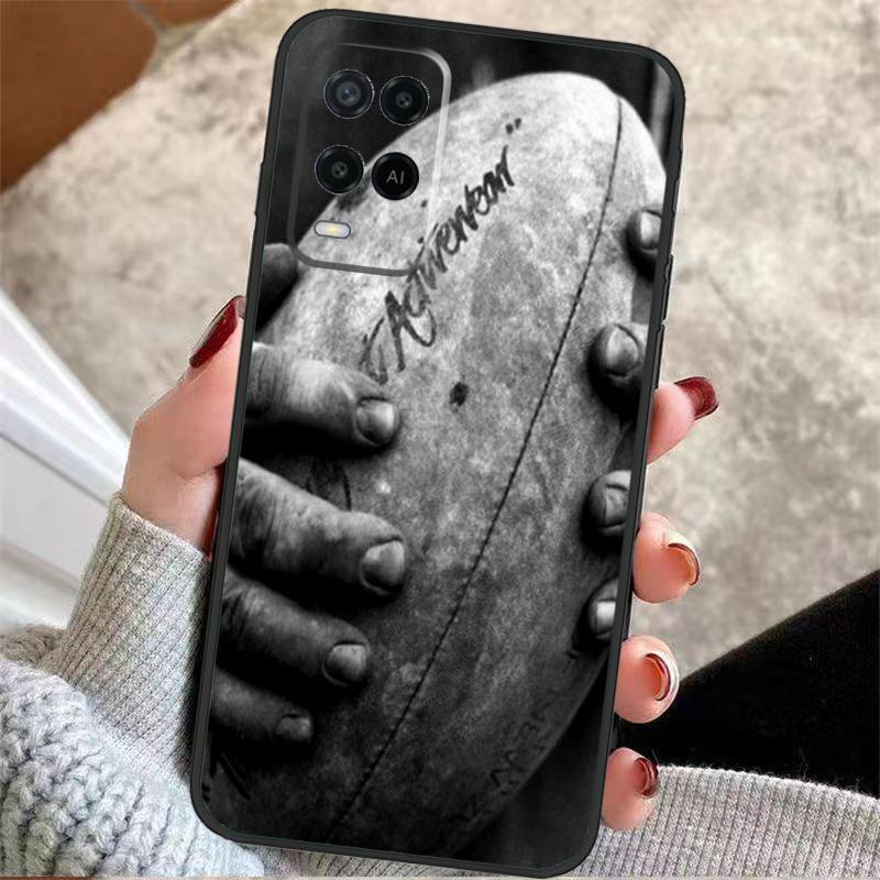 

Rugby Ball Case For OPPO A72 A52 A54S A57S A17 A77 A74 A94 A5 A9 A53 A15 A16 A76 A96 A18 A58 A78 A98 OPPO A17