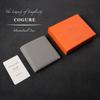 COGURE Bifold Mini-Geldbörse, Echtes Schrumpfkalbsleder, mit Scheinfach, Münzfach, Kartenschlitzen, Unisex, Inklusive Box, COPM02-Pink