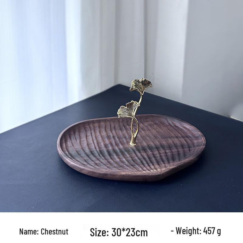 Walnut Wood Multi-tier Dessert & Fruit Plate