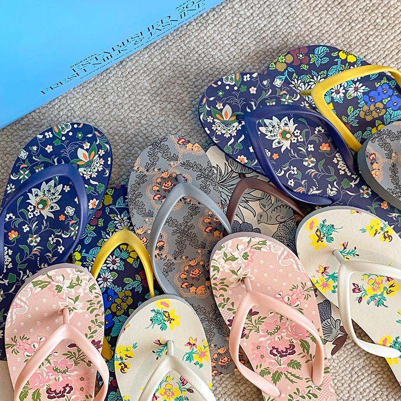 

Internet celebrity flower cool slippers women wear ins summer new versatile flip-flops non-slip beach cool slippers S code recommended 35-36 feet