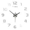 Creative Non-punching, Luminous DIY Wall Clock, Bedroom and Living Room Mirror Clock, Silent Acrylic Decorative Wall Clock