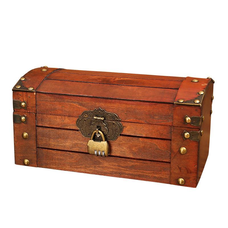 Wooden Chest Rustic With Lid For Cd Remote Toys And Decorations Accessories