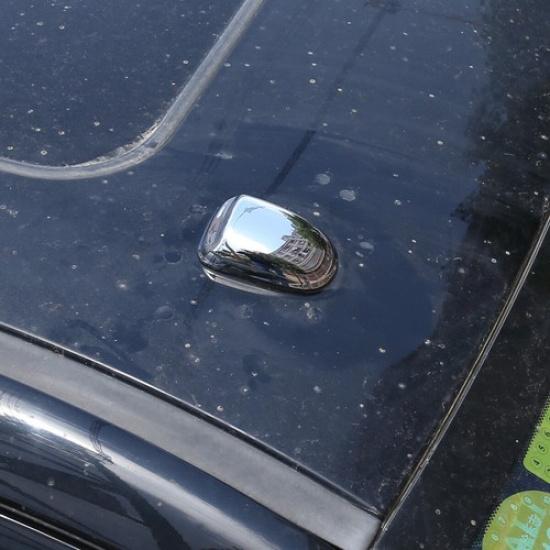 Car Roof Antenna Cover Silver Chrome Casing For Tayota Tundra 2014-2018