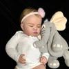 BZDOLL 60 CM Big Size Reborn Sleeping Babies Doll 3D Skin Soft Silicone Reborn Baby Toy for Girl with Vascular Vein, Cloth Body Like Real Art Bebe