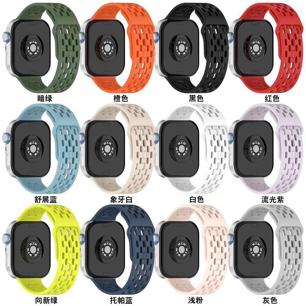 Silicone Band for Redmi Watch 6 Active 6 Lite 6 5 4 Sports Breathable Bracelet for Xiaomi Mi Band 10 Pro 9 Pro 8 Pro wristband 3