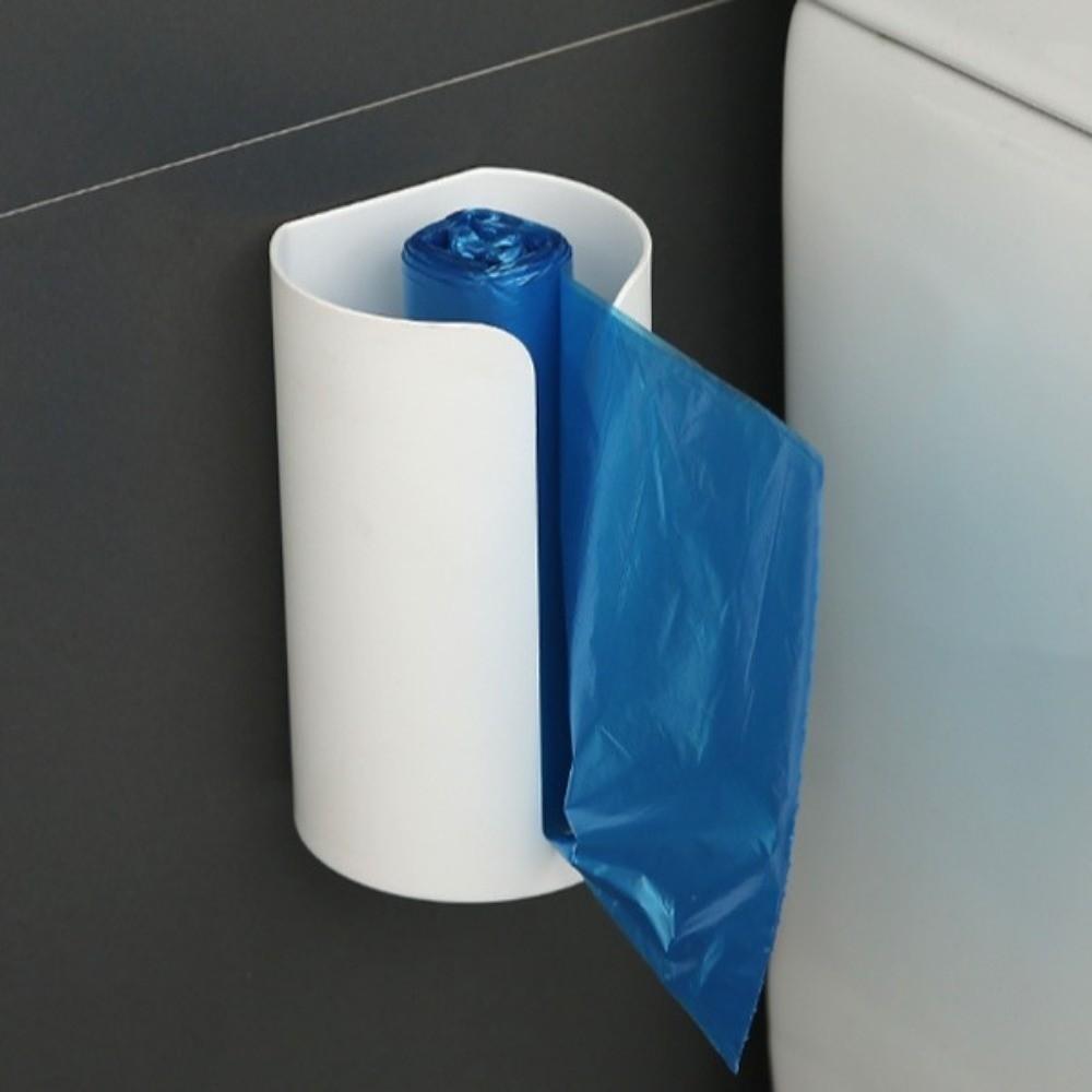 5Pcs Removable Wall-Mounted Container Nail-Free Garbage Bag Holder Storage Box Kitchen Storage