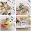 Women's Floral Shirt Long Sleeved Shirt Top Korean Version Loose Bat Sleeve A-line Floral Shirt