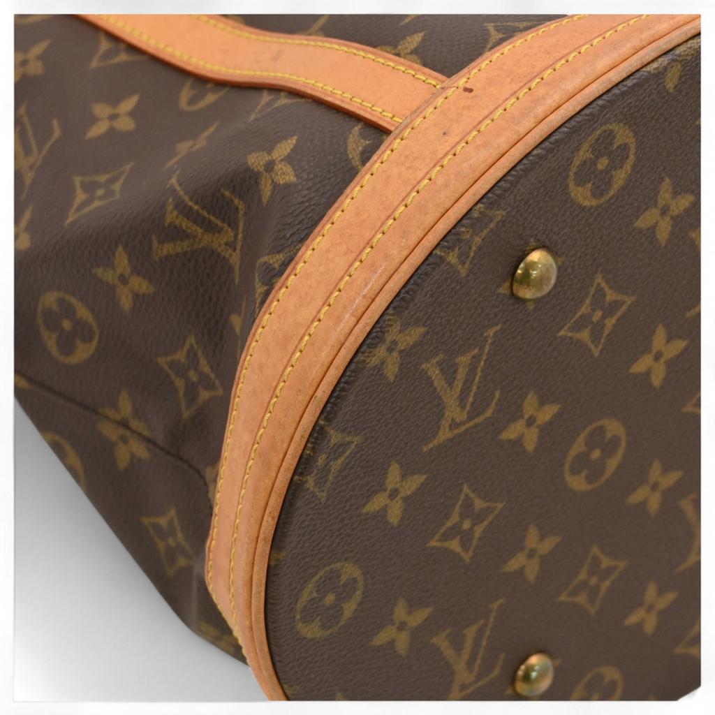 Auth LOUIS VUITTON Monogram Bucket GM Tote Bag B Rank lv9929we