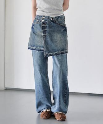 Deketeuumeon Wrap Skirt Dcsk005Blue
