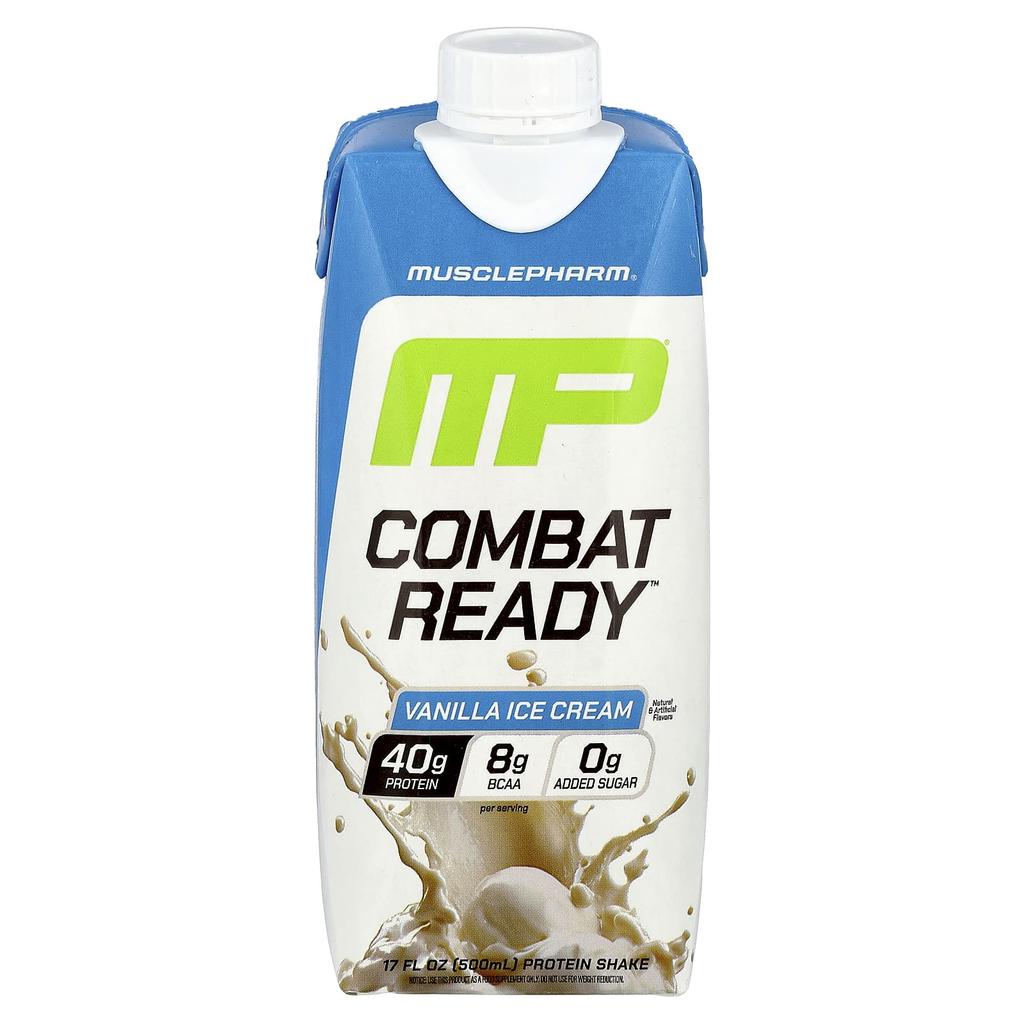 Combat Ready™ Protein Shake, Vanilla Ice Cream, 500 Ml (17 Fl Oz)
