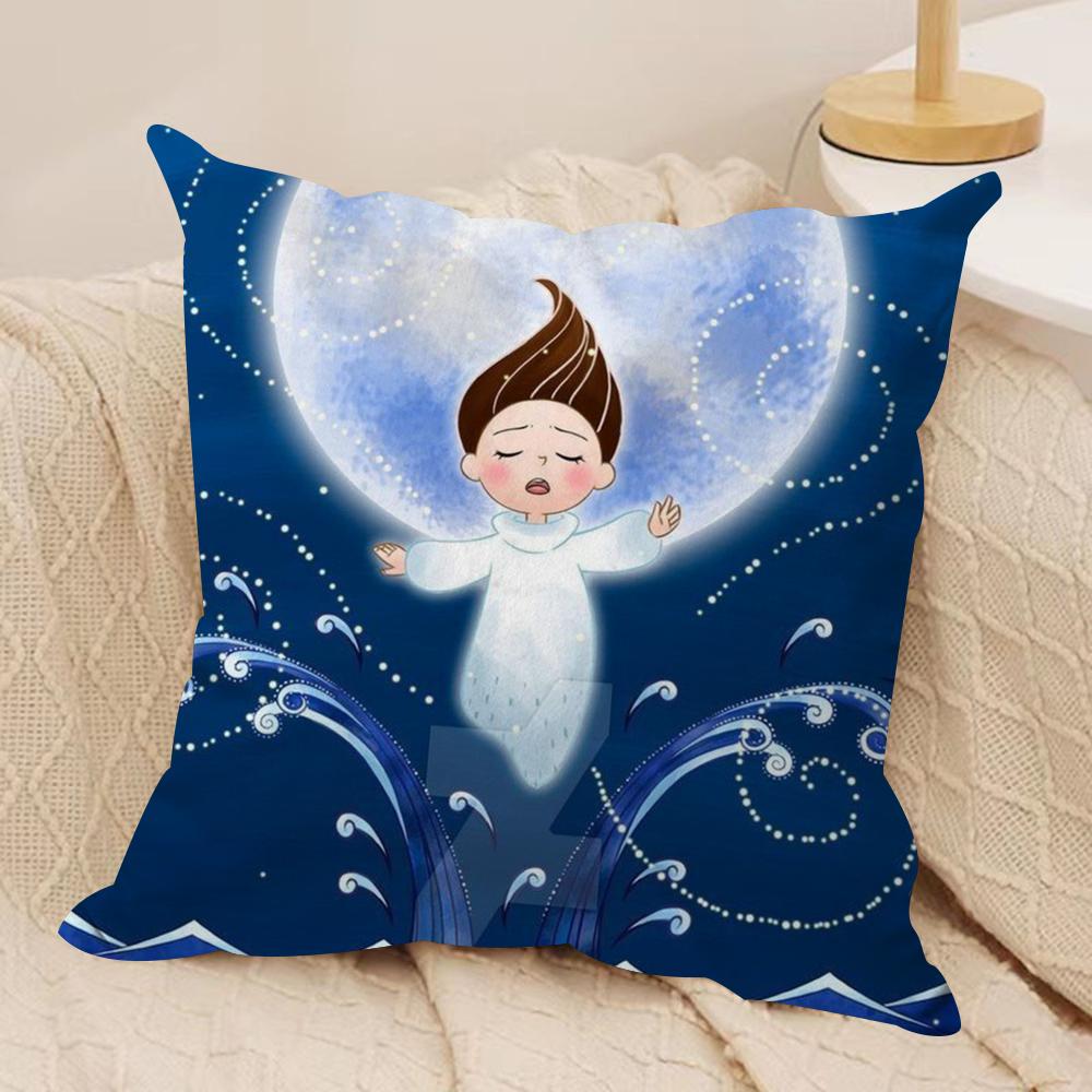 Irland SSong des Meeres Kissenbezug Weicher Plüschstoff Beidseitig Bedruckter Sofakissenbezug für Alle Jahreszeiten Heimdekoration Geschenk